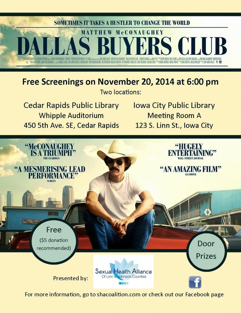 Dallas Buyers Club flyer